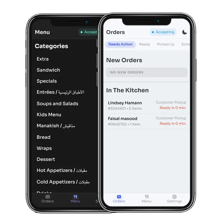 Digital Restaurants Mobile Application