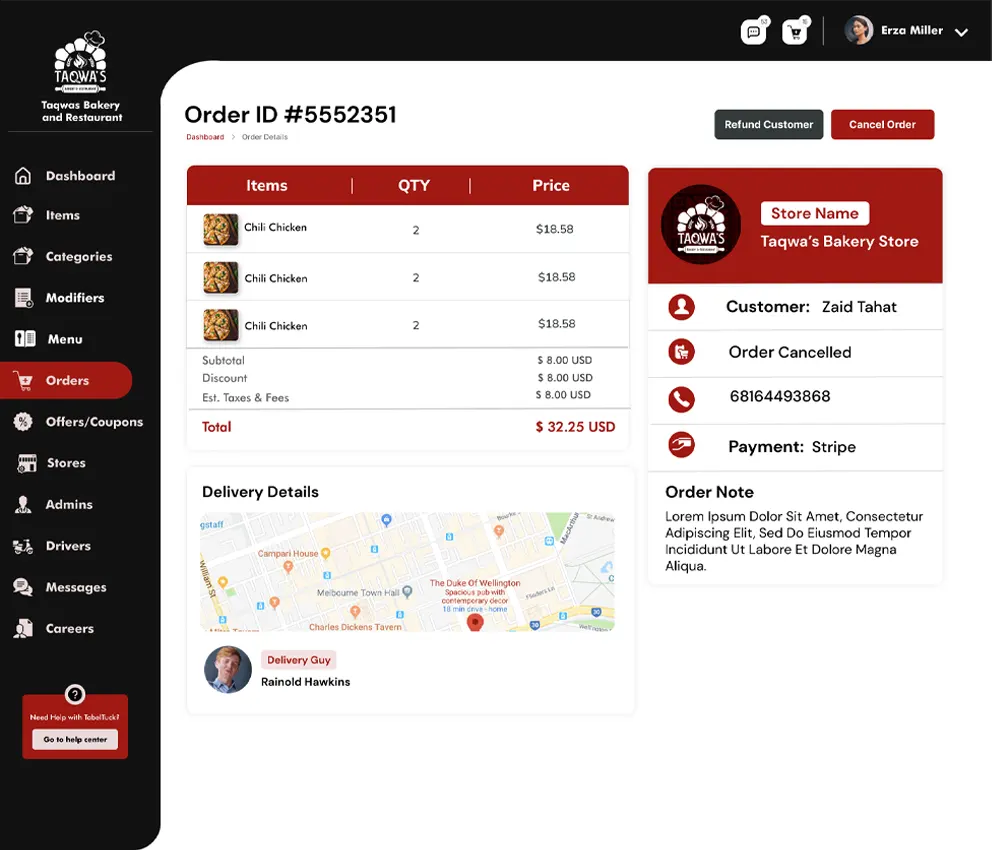 Digital Restaurants Management System