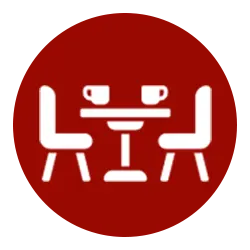 dine in icon for digital restaurant
